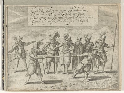 Taistelu kultaisesta sauvasta, 1608 tekijältä Anonymous