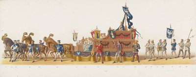 Delftin kulkue 1873 (kahdeksas levy) Delftin ylioppilaskunnan jäsenten pitämä pukukulkue 8. heinäkuuta 1873, ja se kuvaa Karel van Egmondin, Gelren herttuan, Zutphenin kreivin saapumista Arnhemiin vuonna 1492 (sarja tekijältä Anonymous
