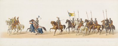 Delftin kulkue 1873 (ensimmäinen levy) Delftin ylioppilaskunnan jäsenten pitämä pukukulkue 8. heinäkuuta 1873, ja se kuvaa Karel van Egmondin, Gelren herttuan, Zutphenin kreivin saapumista Arnhemiin vuonna 1492 (sarja t tekijältä Anonymous
