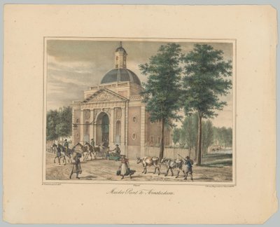 Näkymä Muiderpoortille Amsterdamissa Muider Poort Amsterdamissa (otsikko esineessä) Näkymät Amsterdamin kaupungin kuudelle pääportille. 1st Cahier (sarjan nimi) tekijältä Anonymous