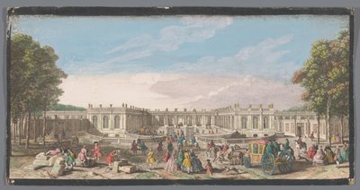 Näkymä Suuren Trianonin edestä Versaillesin puutarhassa Vüe ​​​​de Trianon dans le Parc de Versailles du côté de l