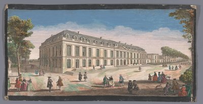 Näkymä Château de Choisyn puutarhasta nähtynä Vüe ​​​​de la Maison Royalle de Choisy du côté du jardin (otsikko esineessä) tekijältä Anonymous