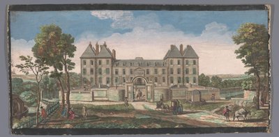 Näkymä Château de Saint-Maurille Vûe du Chateau Royal de Saint Maur (otsikko esineessä) tekijältä Anonymous