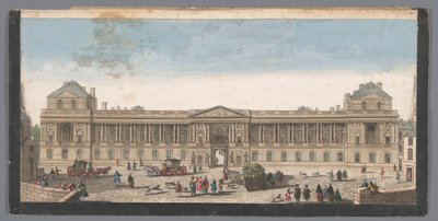 Näkymä Palais du Louvrelle Pariisissa tekijältä Anonymous