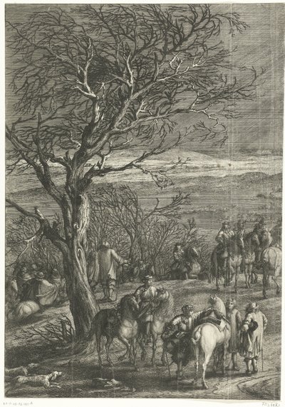 Ranskan armeija ennen Yperenia (vasen sivu), 1678 tekijältä Anonymous