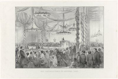Zangersfeest Arnhemissa, 1847 (otsikko esineessä) tekijältä Anonymous