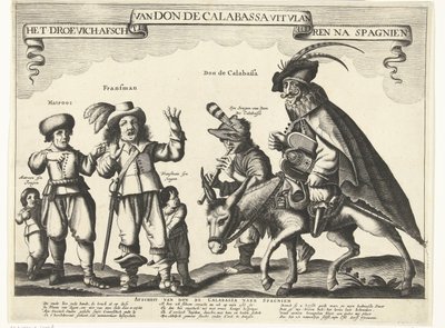 Don de Calabassan surulliset jäähyväiset Flanderista ja paluu Espanjaan, 1646 Droevich jäähyväiset Don de Calabassalle Flanderista Spagnienin jälkeen (otsikko esineessä) tekijältä Anonymous