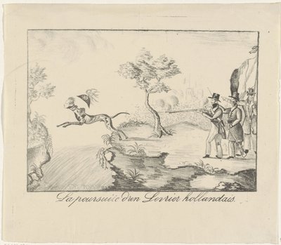 Vinttikoiran metsästys, 1830 La poursuite d