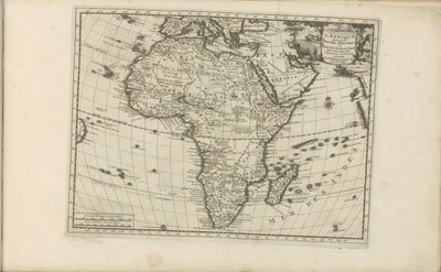 Kaart van Afrika Afrikka Messieurs de l