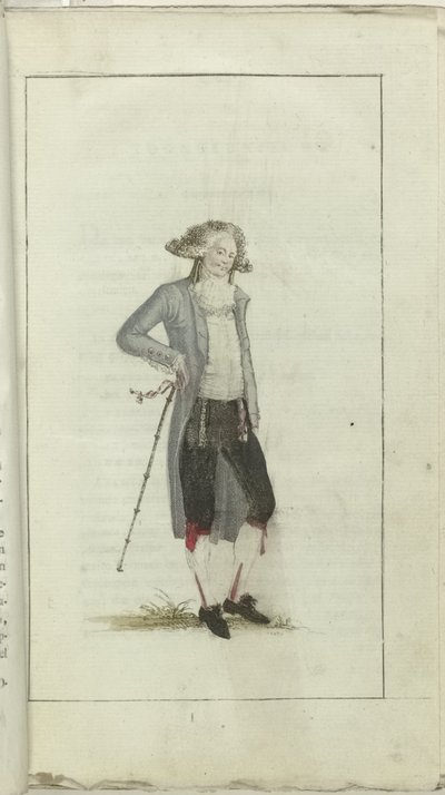 Muodin ja maun kabinetti 1791, pl. Minä: Petit Maitre tekijältä Anonymous