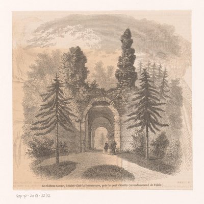 Kasteel Ganne Château Ganne, Saint-Clair la Pommerayessa, lähellä Pont d