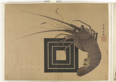 Hummeri Albumi Shijo-surimono kaudelta 1840-1900 (sarjan nimi) tekijältä Anonymous
