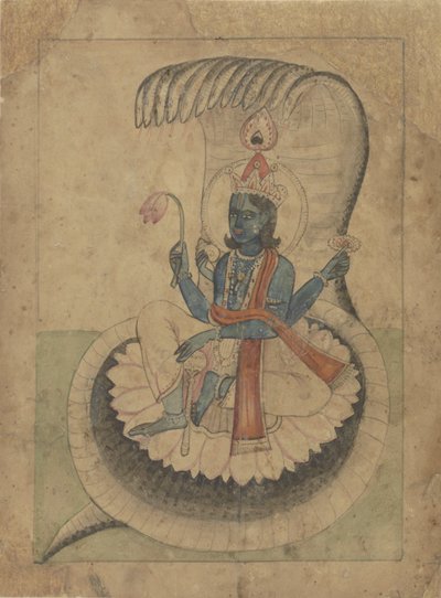 Krishna valtaistuimellaan tekijältä Anonymous