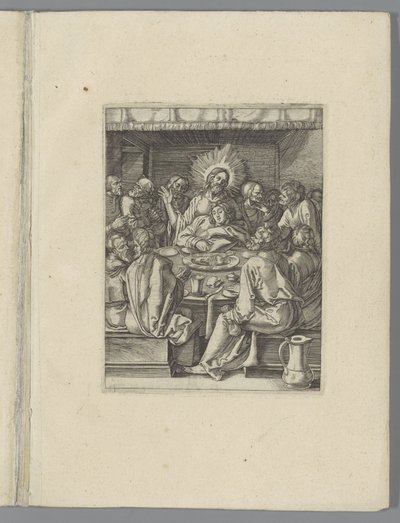 Uusin avondmaal The Little Pass (sarjan nimi) Passio Christi Ab Alberto Durer Nürnbergin figuuri (sarjan nimi) tekijältä Anonymous