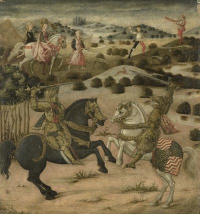 Legend of a Knight (kassonen päätypaneeli) tekijältä Anonymous