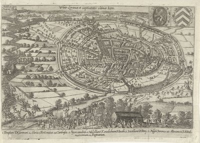 Osavaltion armeija vangitsi ja hylkäsi Lierin, 1595 Urbis Liranae et captivitatis ultimae Ikoni (otsikko esineessä) tekijältä Anonymous