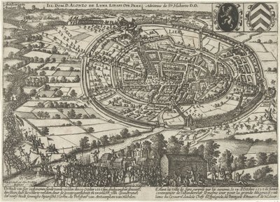 Osavaltion armeija vangitsi ja hylkäsi Lierin, 1595 tekijältä Anonymous