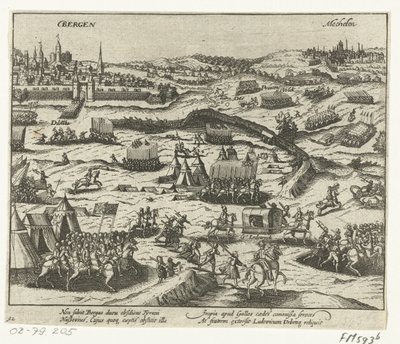 Louis Nassaulainen lähtee Bergenistä vuonna 1572 tekijältä Anonymous