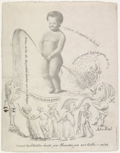 Manneken Pis tarjoaa ilotulitteita, 1820 Grand feu d