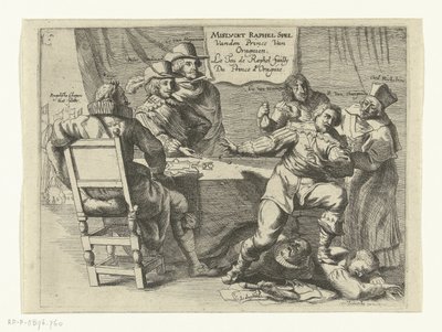 Epäonnistunut peli Schenkenschansissa, 1635-1636 Failed Raphael Game Van den Prince van Oragnien / Le Jeu de Raphel failly Du Prince d