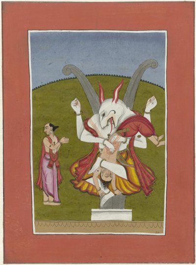 Narasimha (Vishnun inkarnaatio mies-leijona) Vishnun avatarit (sarjan nimi) tekijältä Anonymous