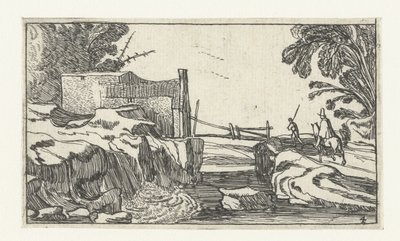 Polku vesiputouksen varrella Maisemat Esaias van de Velden jälkeen (sarjan nimi) tekijältä Anonymous