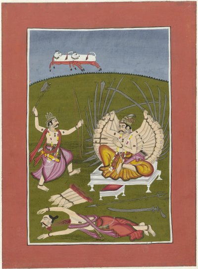 Parasurama (Vishnun inkarnaatio Rama-kirveen kanssa) Vishnun avatarit (sarjan nimi) tekijältä Anonymous