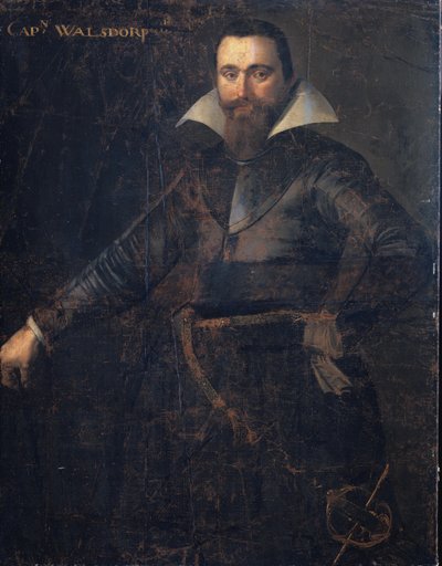 Muotokuva Bartholomeus Andrio Walsdorfferista, sveitsiläisen Friesland-yhtiön kapteenista, kuoli Bergen-op-Zoomissa tekijältä Anonymous
