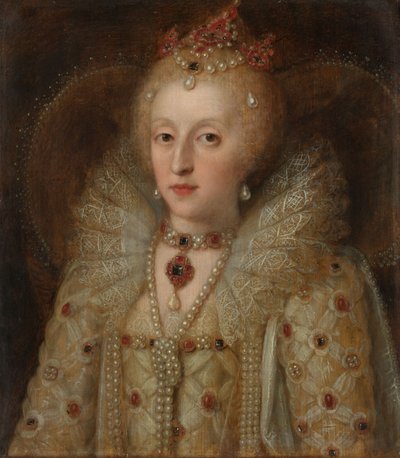 Englannin kuningattaren Elizabeth I muotokuva 1550-1599 tekijältä Anonymous