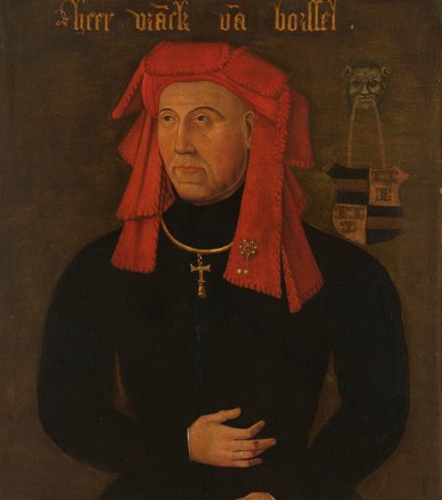 Muotokuva Frank van Borselenista, Sint Maartensdijkin herrasta ja Hollannin Stadtholderista, Baijerin Jacoban neljännestä aviomiehestä, Hollannin ja Zeelandin kreivitärestä (Jacqueline, Hainaut