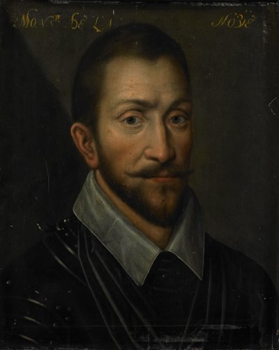 Muotokuva François de la Nouesta, Telignyn herrasta, sukunimellä Bras de Fer ja Bayard Huguenot tekijältä Anonymous