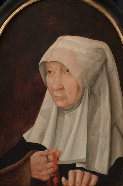 Muotokuva Jacomina Claesdr van Ruyvenista (kuollut 1509), Arent Franckensz van der Meerin vaimo tekijältä Anonymous