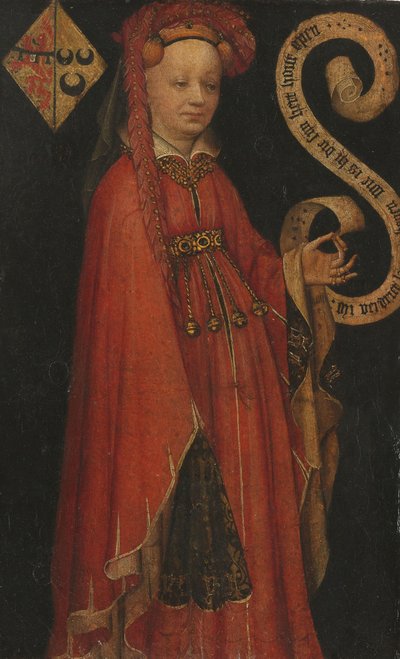 Lysbeth van Duvenvoorden muotokuva Lysbeth van Duvenvoirden muotokuva (?-1472) tekijältä Anonymous