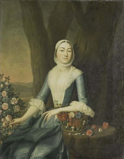 Adriaen Isaac Hurgronjen vaimon Magdalena van Cittersin muotokuva tekijältä Anonymous