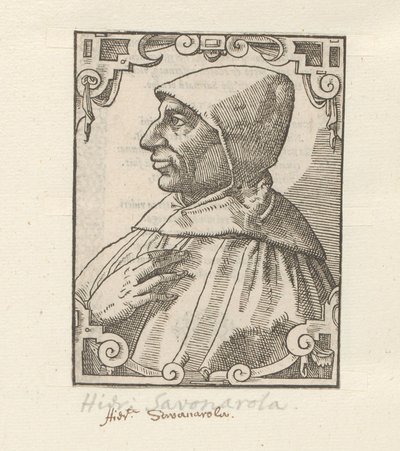 Portreet van Girolamo Savonarola tekijältä Anonymous
