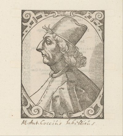 Muotokuva Marcus Antonius Coccius Sabellicus tekijältä Anonymous