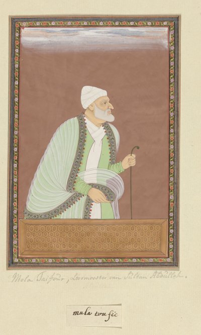 Muotokuva Mulla Tayfurista, joka oli sulttaani Abdullahin opettaja (ustad). tekijältä Anonymous