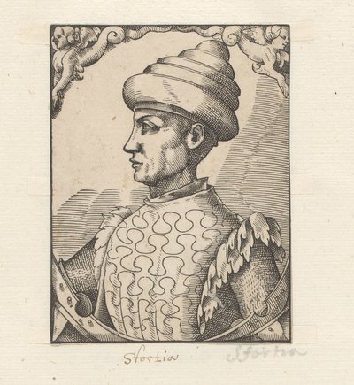 Portreet van Muzio Attendola Sforza tekijältä Anonymous