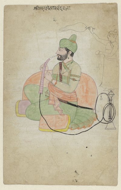 Portret van Sansar Chand, postuumi tekijältä Anonymous