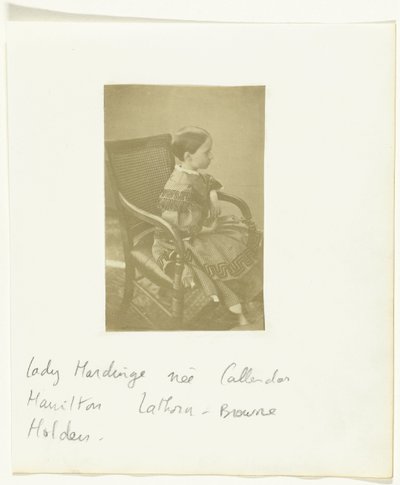 Muotokuva tytöstä, nimeltään Lady Hardinge, os Callender Hamilton Lathorn-Browne Holden tekijältä Anonymous