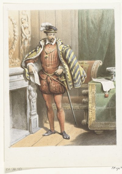 Pysyvän aatelismiehen muotokuva, n. 1572 tekijältä Anonymous