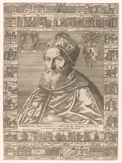 Portree van paus Gregorius XIII tekijältä Anonymous