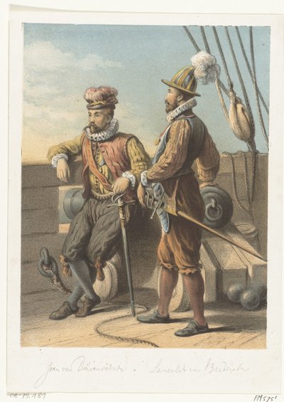 Vesikerjäläisten Jan van Duivenvoorden ja Lancelot van Brederoden muotokuvia, 1572 tekijältä Anonymous