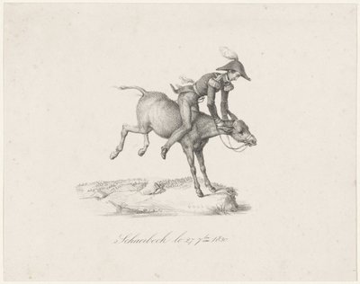 Prinssi Frederick aasilla, 1830 Schaerbeck le 27 7bre 1830 (otsikko esineessä) tekijältä Anonymous