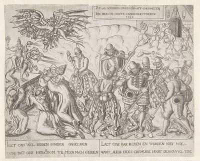 Protestanttinen "siivoaminen" katolisesta kirkosta Kerjäläisten ikonoklasmi, 1566 tekijältä Anonymous