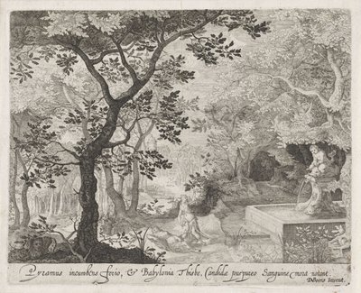 Pyramus ja Thisbe Kohtauksia elokuvasta Ovidin Metamorphoses (sarjan nimi) tekijältä Anonymous