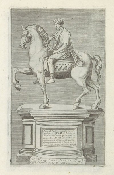 Ruiterstandbeeld, Marcus Aurelius Antiikkiveistoksia Roomassa (sarjan nimi) Ikonit Rooman kaupungin muinaisista patsaista, joita nähdään julkisilla paikoilla (sarjan nimi) tekijältä Anonymous