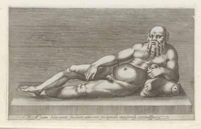 Escultura de Silenus Una estàtua de bronze d
