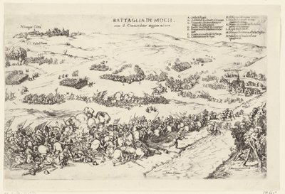 Slag op de Mookerheide, 1574 Mochin taistelu, komentaja Maggiore An.o 1574 (otsikko esineessä) tekijältä Anonymous