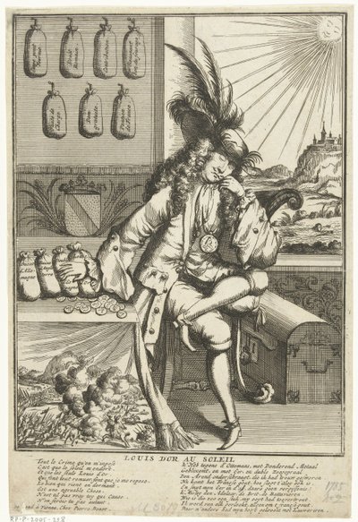 Sarjakuva Louis Willem van Baden-Badenista, 1705 Louis D